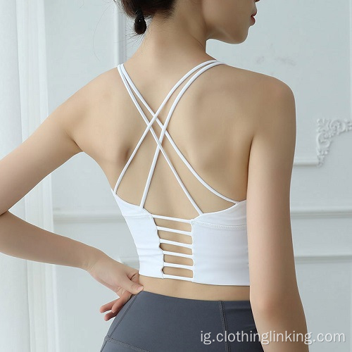 Women&#39;smụ nwanyị Na-agba ọsọ Yoga Bras Maka nwanyị